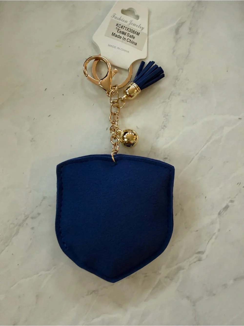 🔑 NWT America 250 Semi/Quincentennial Patriotic Bling Puffy Keychain Bag Charm